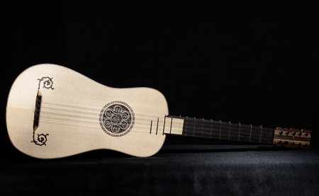Baroque guitar of the 17th century.