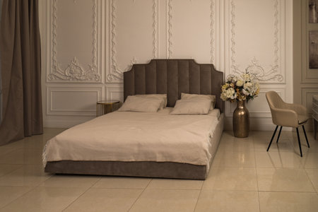 Boudoir. Luxurious interior in the vintage style.