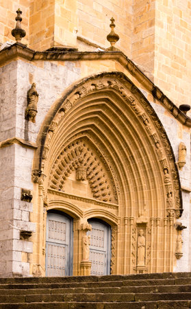 Gernika, Entrance to Church St Mariaのeditorial素材