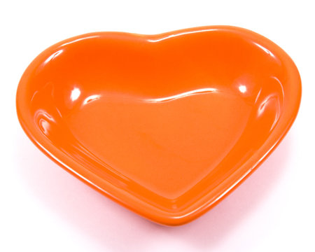 The image of a dessert plate in the form of heart    の写真素材