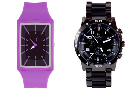 Wrist watch isolated on white background の写真素材