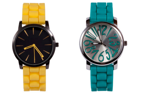 Wrist watch isolated on white background.の写真素材