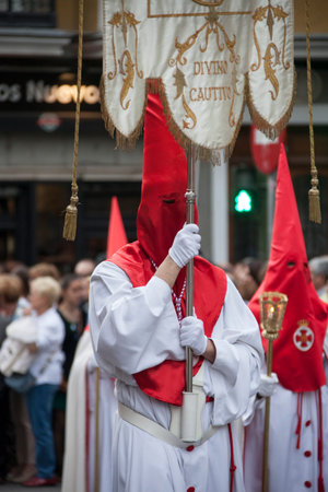 MADRID, SPAIN - APRIL 03, 2015: Procession of Jesus of Nazareth The Poor through the streets of...