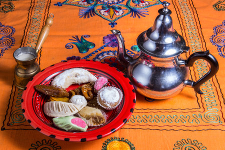 Arabic Sweets. Middle Eastern Desserts. Festive Henna Cookies.