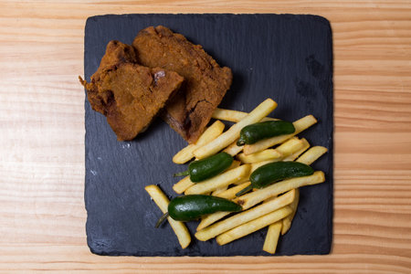 Cachopo typical meat dish from the Asturias region in Spain