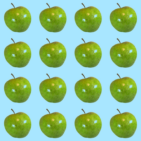 Seamless pattern, a apples fills template space.のイラスト素材
