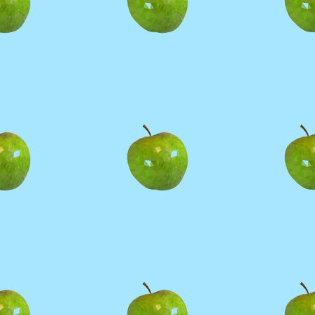 Seamless pattern, a apples fills template space.