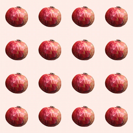 Seamless pattern a linking of garnets which fills template space.のイラスト素材