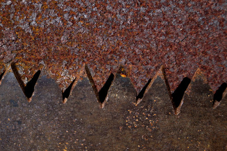 Rusty sawの写真素材