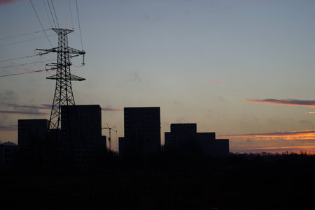 Morning Buildingsの写真素材