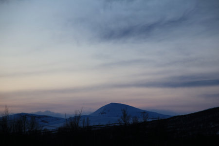 Snowy Mountain の写真素材