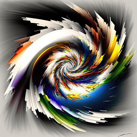 Abstract coloring background of the nature gradient with visual wave,twirl and lighting effectsの素材