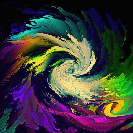 colorful abstract whirlwindの素材