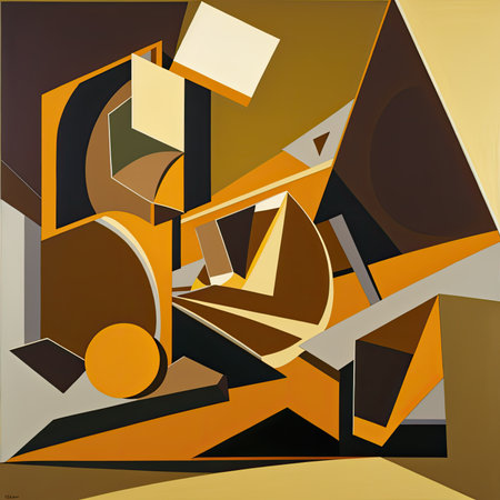 Abstract background with geometric elements. Vector illustration. Can be used for advertising, presentation.の素材