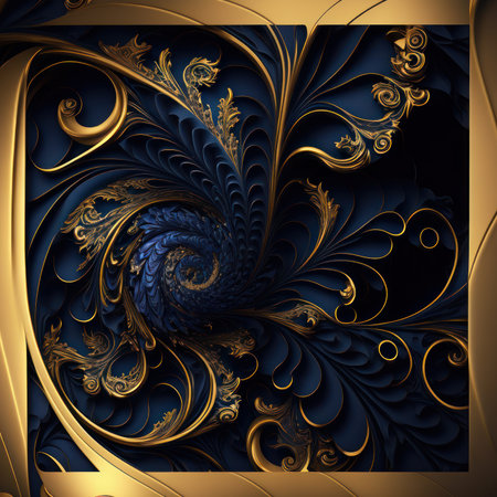 Computer generated fractal artwork for creative art, design and entertainment.の素材
