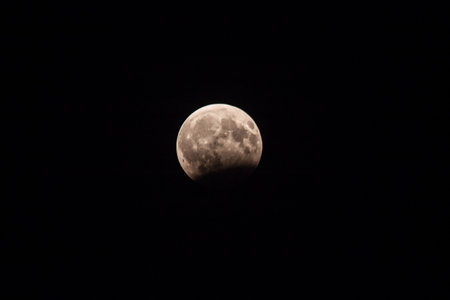 A moon captured during the lunar Eclipse 2017