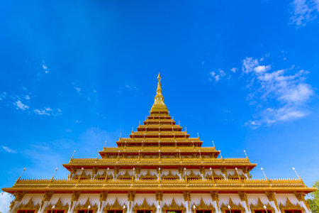 The famous pagoda in the Nongwang temple at Khonkaen province Thailandのeditorial素材