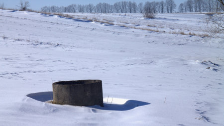 well in the villageの写真素材