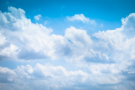 Beautiful panoramic landscape with the blue cloudy.の写真素材