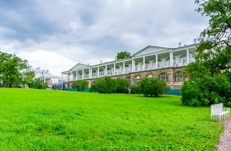 RUSSIA, Tsarskoe Selo - JULY, 20, 2013. Cameron Gallery in Tsarskoye Seloのeditorial素材