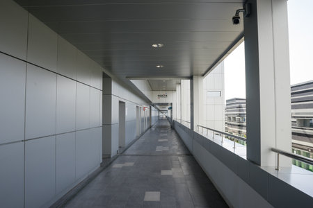 Russia, Sochi - March 03, 2019. Formula 1 paddock interiorのeditorial素材