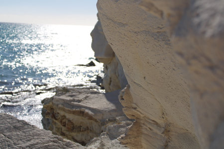 stones and seaの写真素材