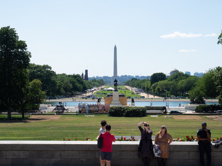 Daytime image of the National mall.のeditorial素材
