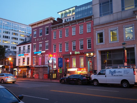 Washington DC Chinatown.のeditorial素材