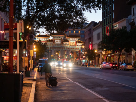 Washington DC Chinatown.のeditorial素材