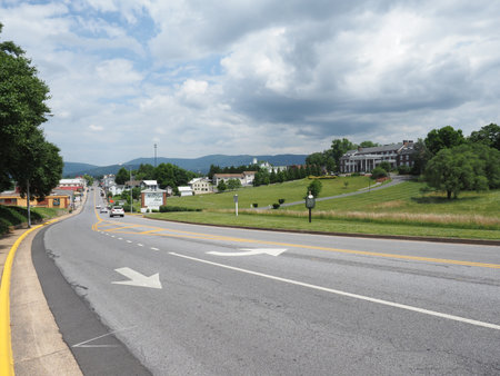 Luray, USA - June 6, 2019: Image taken near the W Main St in Luray.のeditorial素材