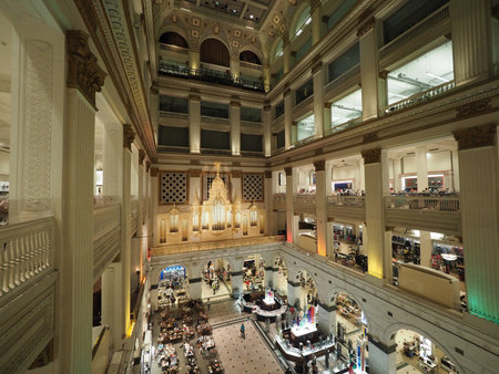 Interior image of Macys in Philadelphia.のeditorial素材