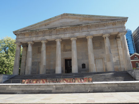 Image of The Second Bank of the United States situated in Philadelphia.のeditorial素材