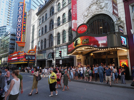 Image of the Paramount Theatre in downtown Boston.のeditorial素材