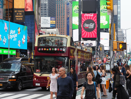 Image of a Big Bus double-decker bus in New York.