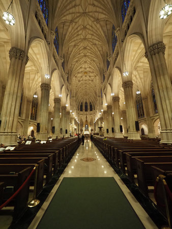 Image of the St. Patricks Cathedral in New York.のeditorial素材