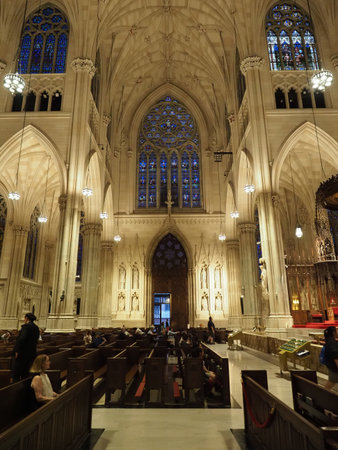 Image of the St. Patricks Cathedral in New York.のeditorial素材