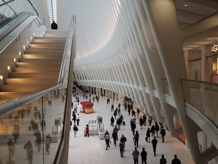 Image taken inside the Oculus in New York.のeditorial素材