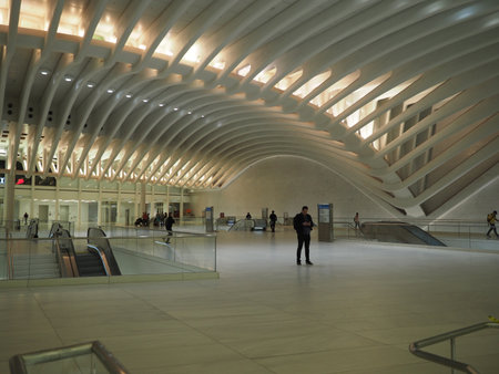 Image taken inside the World Trade Center Station located in Lower Manhattan.