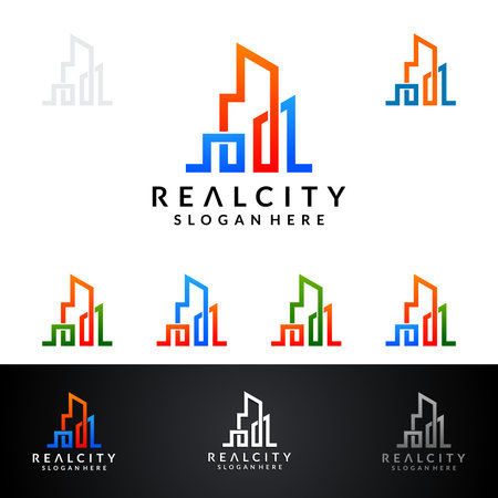 Real estate Vector Logo Design.のイラスト素材
