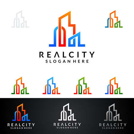 Real estate Vector Logo Design.のイラスト素材