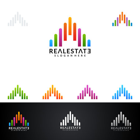 Real estate Vector Logo Design.のイラスト素材
