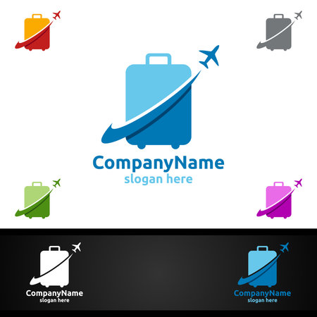 Travel and Tourism Logo for Hotel and vacation vector illustrationのイラスト素材