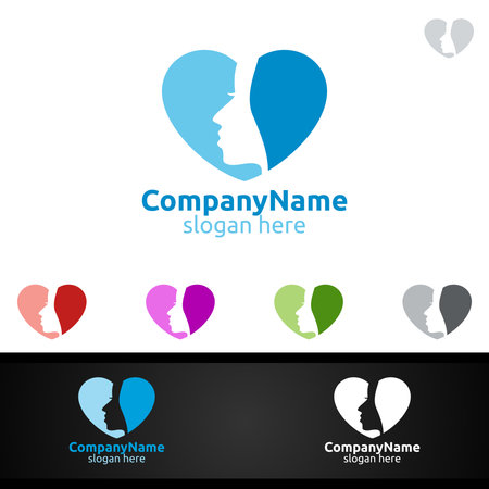 Beauty Logo. An elegant Sign for Spa, fashion, Pregnancy,Cosmetic and hairstyle Conceptのイラスト素材