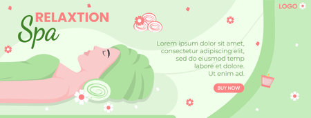 Spa and Massage Cover Editable of Square Background Illustration Suitable for Social media, Feed, Card, Greetings, Print and Web Internet Adsのイラスト素材