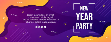 Happy New Year 2022 Cover Template Flat Design Illustration Editable of Square Background Suitable for Social media, Feed, Card, Greetings and Web Internet Adsのイラスト素材