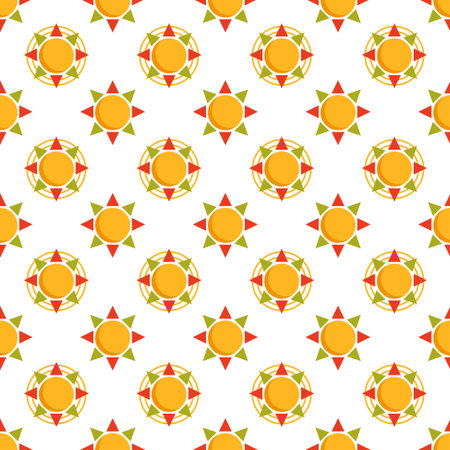 Happy Africa Day Seamless Pattern Design with Culture African Tribal Figures Decoration in Template Hand Drawn Cartoon Flat Landing Page Illustrationのイラスト素材