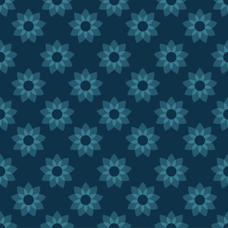 Happy Islamic New Year Seamless Pattern Design Flat Illustration with Muslims Elements in Template Hand Drawnのイラスト素材