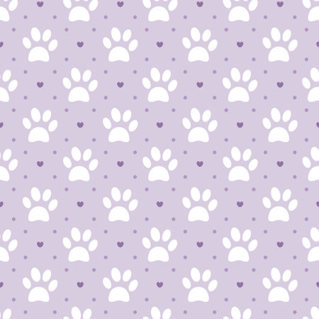 Cats Animals Seamless Pattern Design with Cat Element in Template Hand Drawn Cartoon Flat Illustrationのイラスト素材
