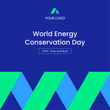 Energy Conservation Day Illustration in Flat Hand Drawn Cartoon Style Backgroundのイラスト素材