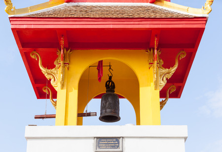 in the temple you find an bell or clockの写真素材